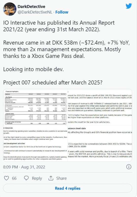 IO互动的007游戏 2025年3月之前不会发售