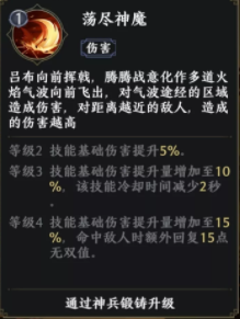 极无双2吕布技能介绍 极无双2吕布技能全解析