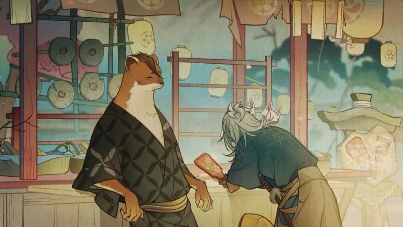 《原神》剧情视频「秋津羽戏」讲述人与妖的友情