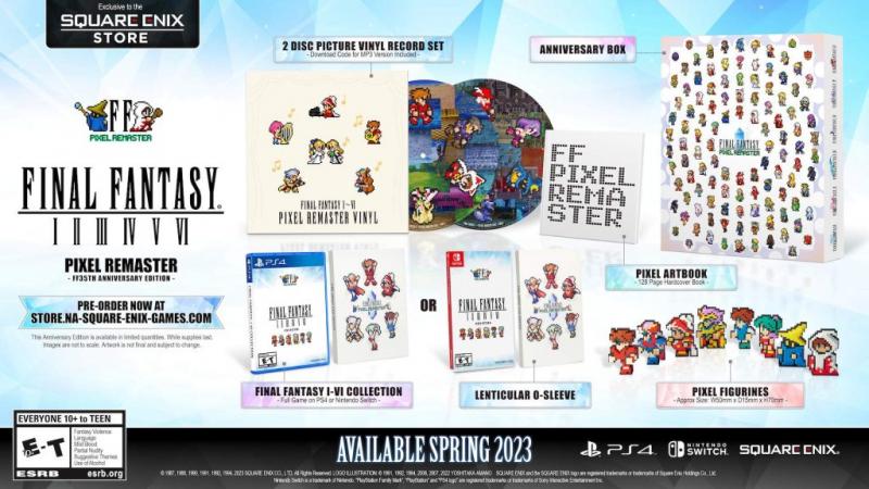 《最终幻想像素重制版》明年春登陆PS4和Switch