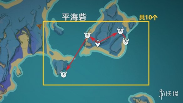 原神海乱鬼分布图 3.2刀镡收集路线