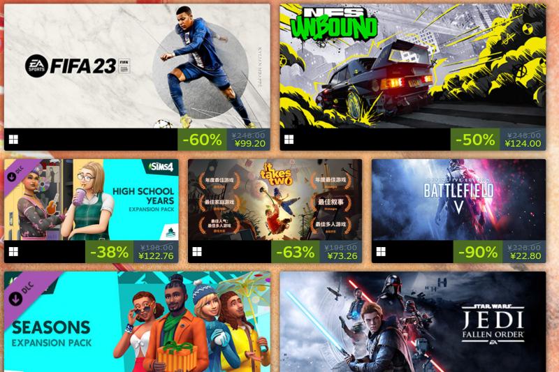 R星和EA在Steam开启新年特卖