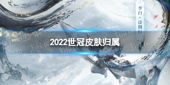 王者荣耀2022世冠皮肤是谁的 2022世冠皮肤归属