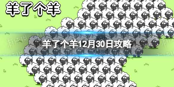 羊了个羊12月30日攻略 羊了个羊游戏攻略12月30日