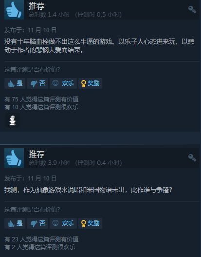 《黑枪神悟空》Steam好评率100%：抽象到极致就是极品