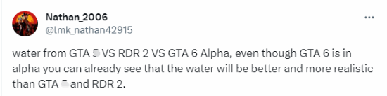 《GTA6》早期水面效果对比前作：观感提升?